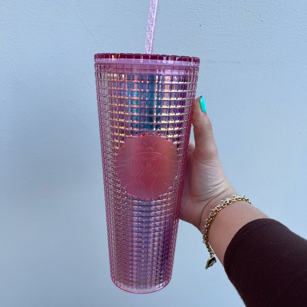 Starbucks Pink Disco Grid